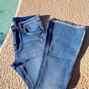 Jeans with diamonds flare NWOT